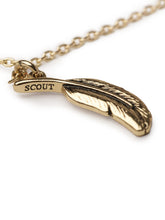 Load image into Gallery viewer, Mockingbird Feathers - Scout and Boo: Gold necklace
